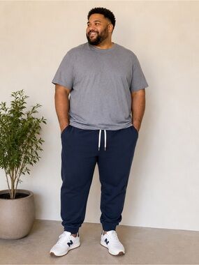 True Classic Navy Blue Drawstring Jogger Sweatpants with pockets- Men’s XXL